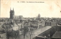 CPA Angers vue generale prise du Chateau 