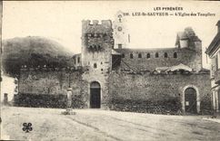 CPA Les Pyrenees Luz St Sauveur l'Eglise des Templiers 