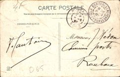 CPA Les Hautes Pyrenees Vallee de Lesponne pres Bacheres de Bigorre Passage du Chemin Mulemer au Col