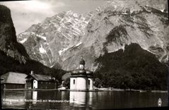 CPA Konigssee St Bartholoma mit Watzmann Ost 