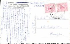 CPA Nonceveux Bain de Diane Hotel les Bruyeres tour Confort Cadre rustique Prop Mme H Mathonet Nonce