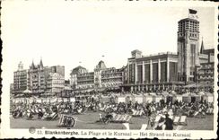 CPA Blankenberghe la Plage Ideale et le Kursaal 