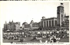 CPA Blankenberghe la Plage Ideale et le Kursaal 