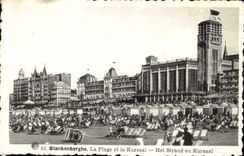 CPA Blankenberghe la Plage Ideale et le Kursaal 