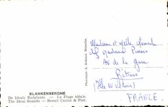 CPA Blankenberghe la Plage Ideale et le Kursaal