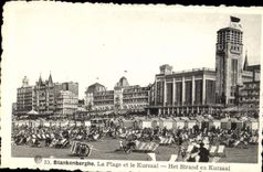 CPA Blankenberghe la Plage Ideale et le Kursaal 