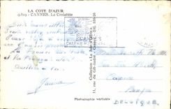 CPA La Cote d'Azur Cannes la Croisette 