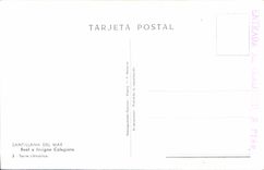 CPA Santillana Del Mar Real e Insigne Colegiata Torre cilindrice 