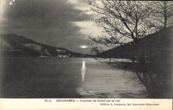CPA Gerardmer Coucher de Soleil sur le Lac 