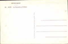 CPA Cote d'Azur Nice la Cascade au Chateau 