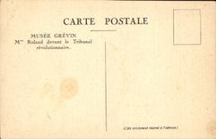 CPA Musee Grevin M Roland devant le Tribunal revolutionnaire 