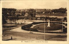 CPA Tours I et L la Loire de l'ile Simon 
