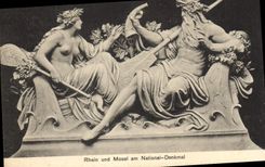 CPA Rhein und Mosel am National Denkmal 