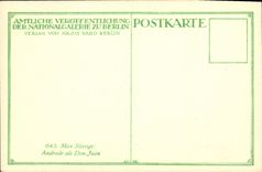 CPA Amtiliche Veroffentlichung Der Nationalgalerie zu Berlin Verlag von Julius Bard Berun 