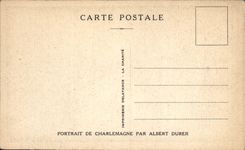 CPA Portrait de Charlemagne par Albert Durer 