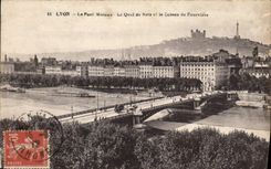 CPA Lyon le Pont Morand le Quai de Retz et le Coteau de Fourviere 