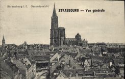 CPA Strasbourg vue generale 