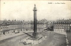 CPA Paris la Place Vendome 