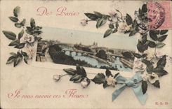 CPA De Paris je vous envoie ces Fleurs 