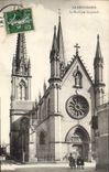 CPA La Delivrande la Basilique le Portail 