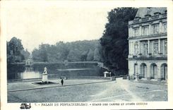 CPA Palais de Fontainebleau Etang des Carpes et Musee Chinois 