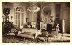 CPA Chateau de Valencay Salon Bleu 