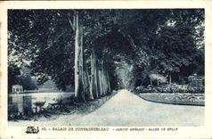 CPA Palais de Fontainebleau Jardin Anglais Anglais Allee de Sully 