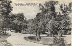 CPA Nancy la Pepiniere cree en 1765 par Stanisles sur l'emplacement des tosses et des fortification 