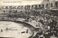 CPA Corrida aux Arenes d'Arles 