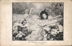 CPA T Tollet les papillons Salon 1904 