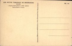 CPA Les Petits Tableaux de Bourgogne Dijon l'eglise Notre Dame XIII siecle