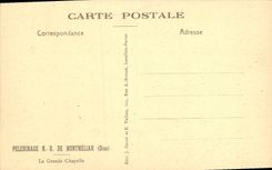 CPA Pelerinage N D de Montmelian Oise La Grande Chapelle