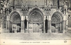 CPA Cathedrale de Chartres Portail Sud 