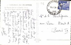 CPA Cathedrale de Chartres la Facade Sud et le Clocher Vieux 