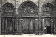 CPA Cathedrale de Chartres Portail Royal 