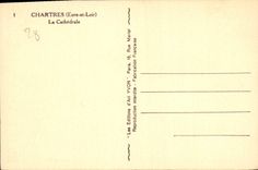 CPA Chartres Eure et Loir La Cathedrale 