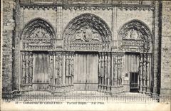 CPA Cathedrale de Chartres Portail Royal 