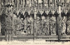 CPA Cathedrale de Chartres Fragment du Tour du Choeur XVIs 