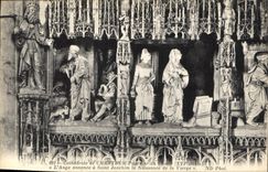 CPA Cathedrale de Chartres Pourtour du Choeur XVI siecle l'Ange annonce a Saint Joachim la Naissance