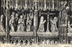 CPA Cathedrale de Chartres Pourtour du Choeur XVI siecle Comme le Saint Esprit descend sur les Apotr