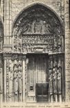 CPA Cathedrale de Chartres Portail Royal detail 