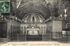 CPA Cathedrale de Chartres Chapelle de Notre Dame sous Terre 