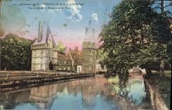 CPA Chateau de Maintenon E et L Cote Sud vue prise de la Passerelle du Parc 
