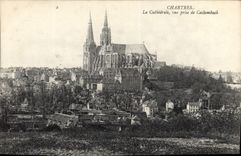 CPA Chartres La Cathedrale vue prise de Cacbemback 