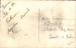 CPA Pour vous feter Femme