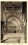 CPA Troyes la Cathedrale Portail Nord 