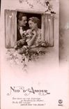CPA Nid d'Amour Femme