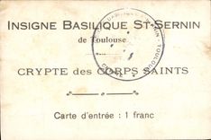 CPA Insigne Basilique St Sernin de Toulouse