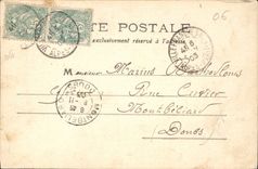 CPA Nice Montee de l'Escalier de la Grotte Les palmiers