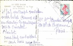CPA Cannes Les Palaces et la Plage de la Croisette